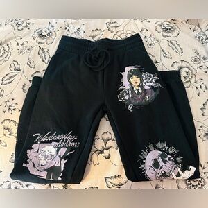 Wednesday addams Graphic Design sweatpants XS